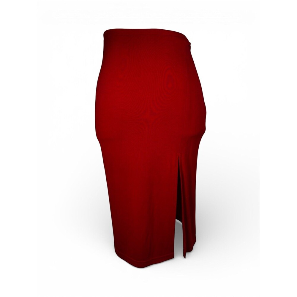 Y2K Express Skirt Size XS Slit Red